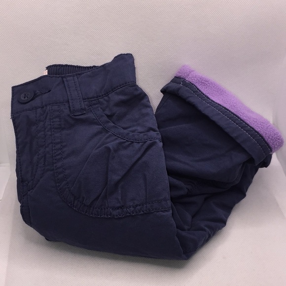 Old Navy Infant Girls Cozy Warm Fleece Lined Pants 12-18 Months - Picture 8 of 11